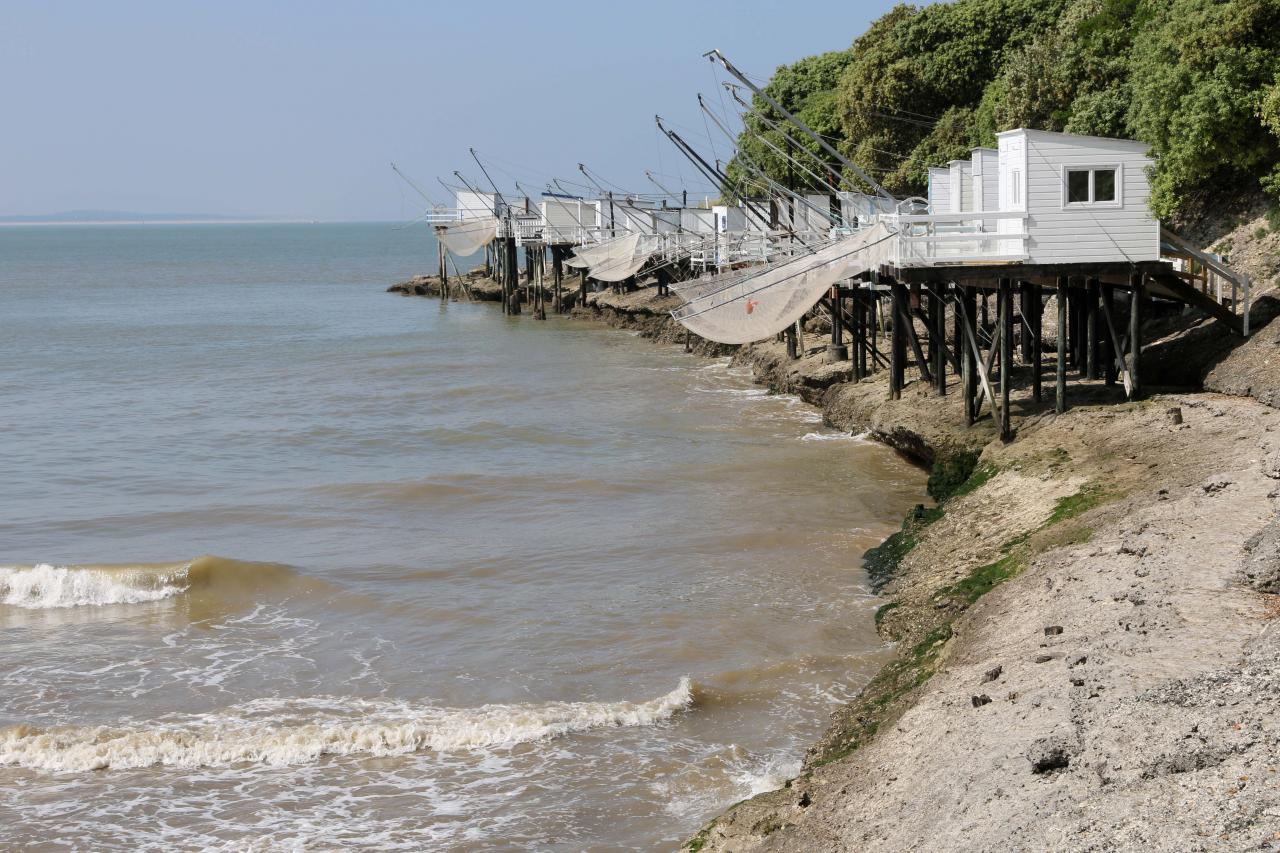 Les carrelets de Pontaillac (plage de Royan) le 1er juin 2014