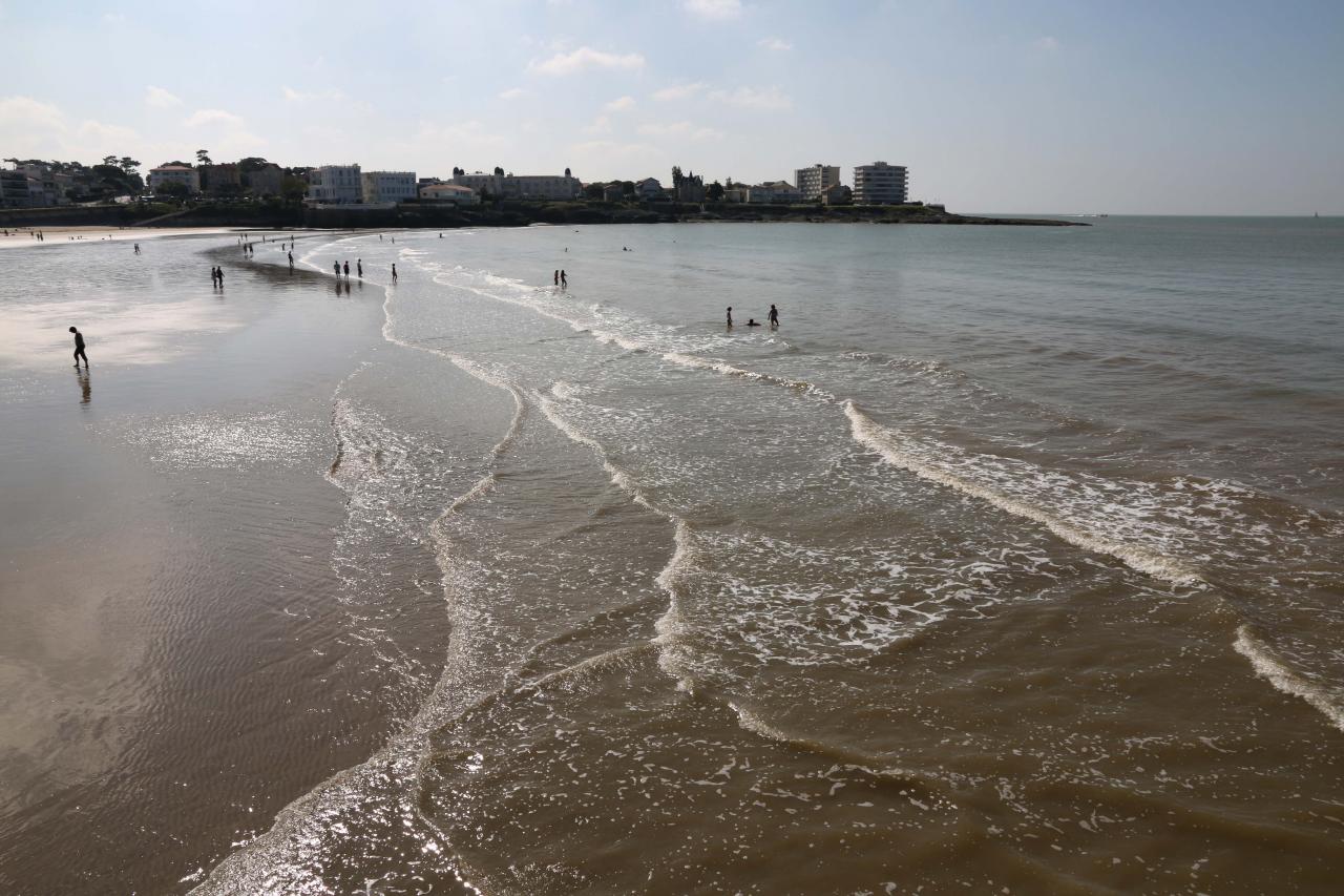 Les carrelets de Pontaillac (plage de Royan) le 1er juin 2014