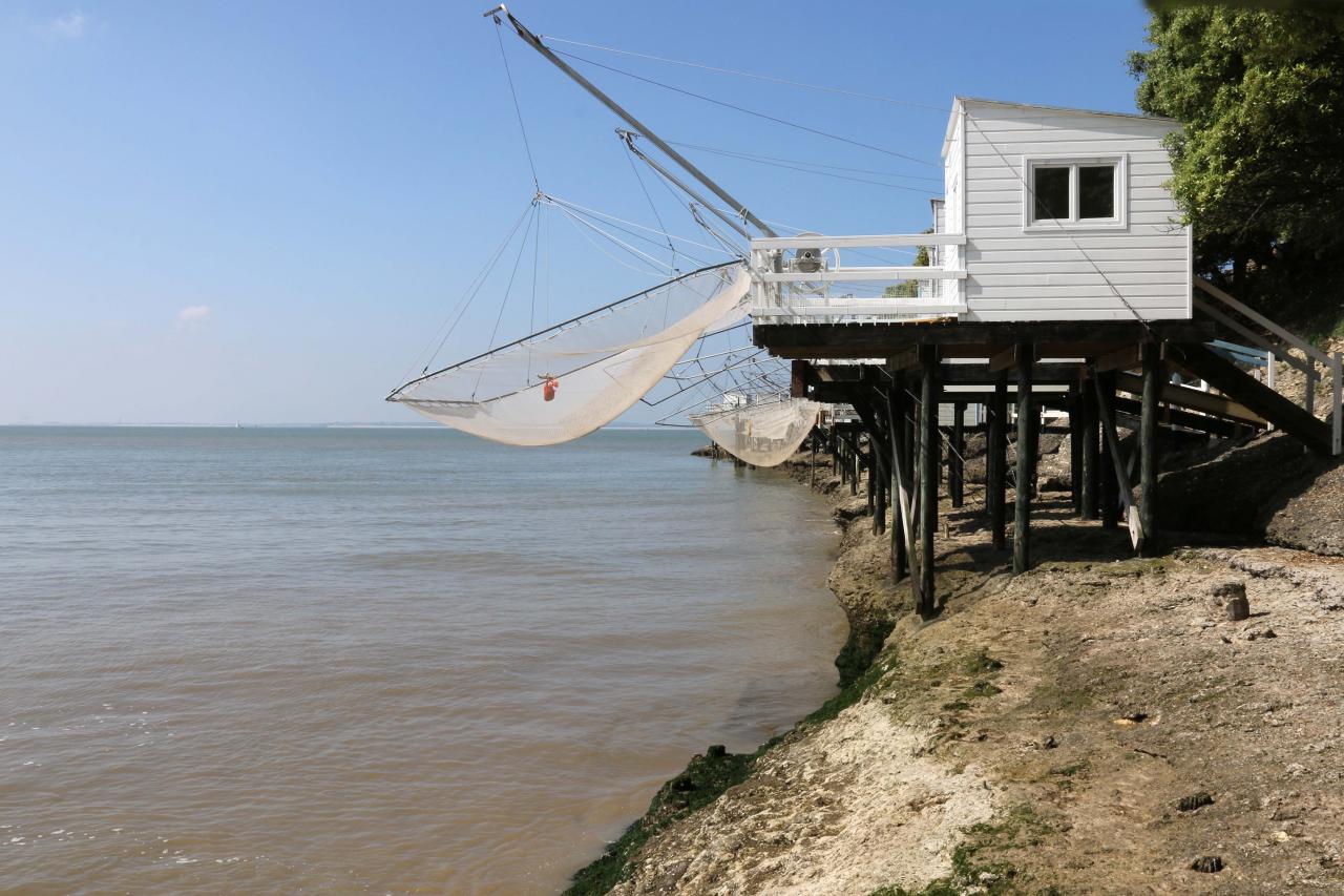 Les carrelets de Pontaillac (plage de Royan) le 1er juin 2014