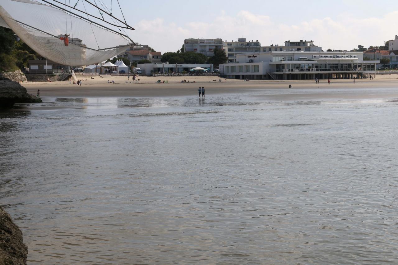 Les carrelets de Pontaillac (plage de Royan) le 1er juin 2014