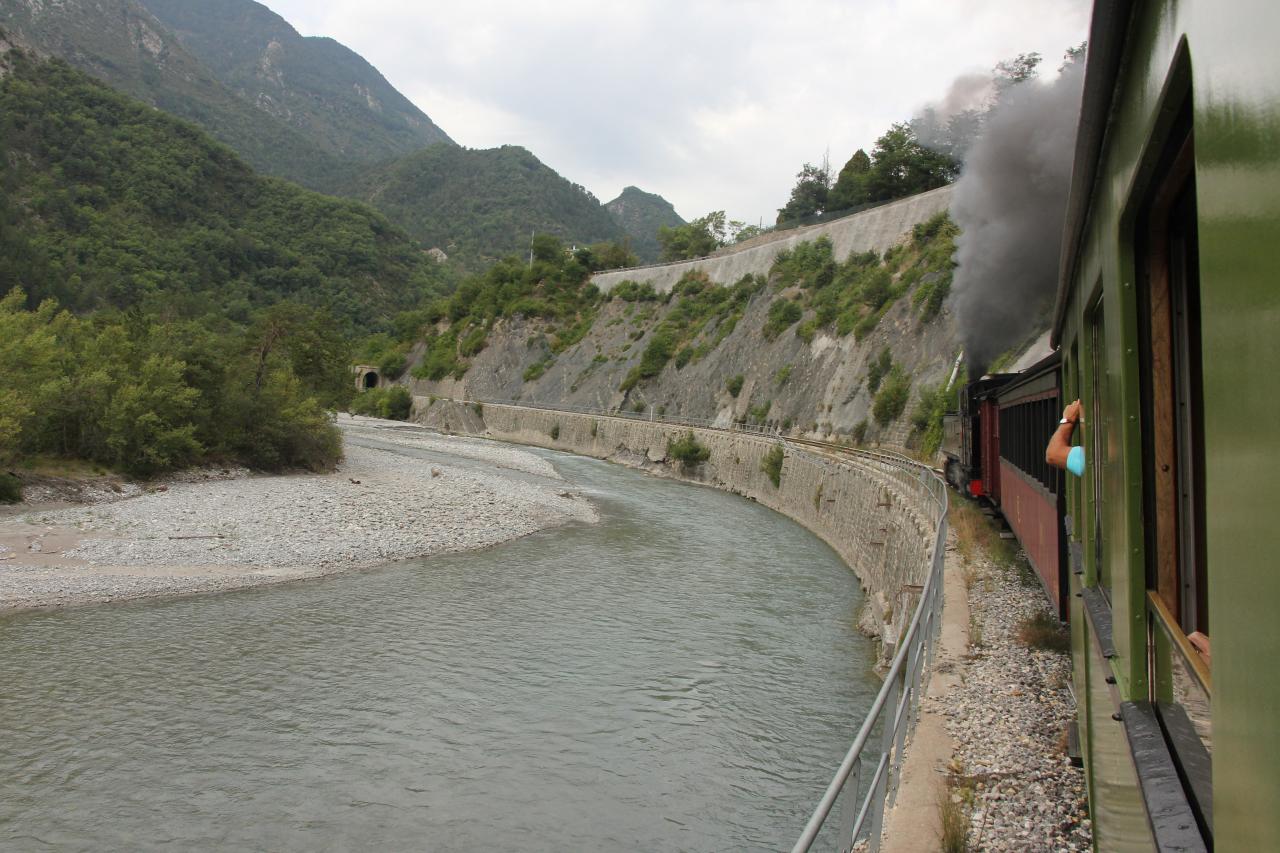 Le train des Pignes à vapeur