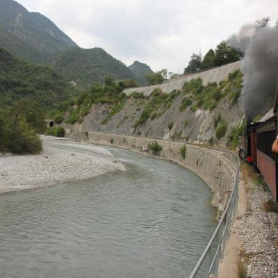 Le train des Pignes à vapeur