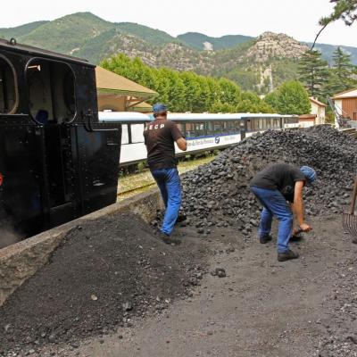 Le train des Pignes à vapeur