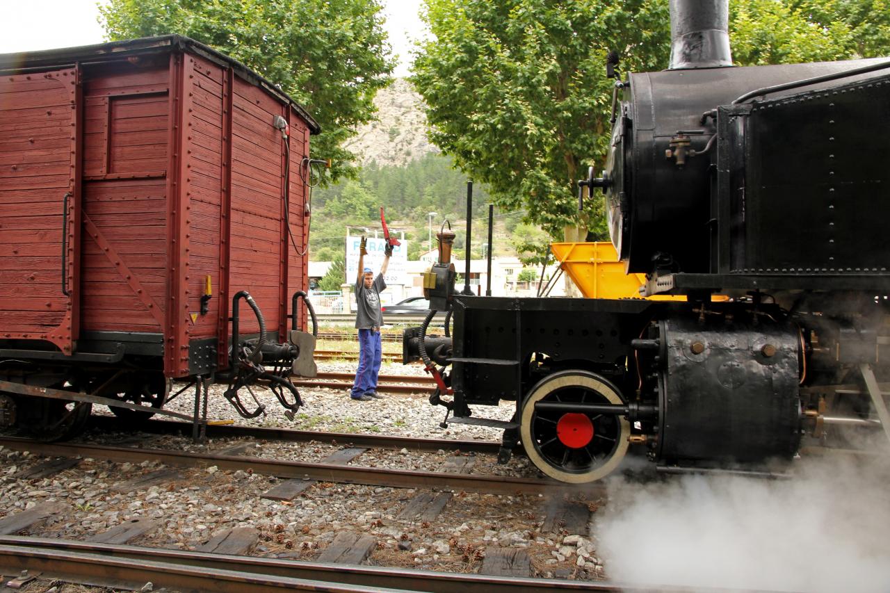 Le train des Pignes à vapeur