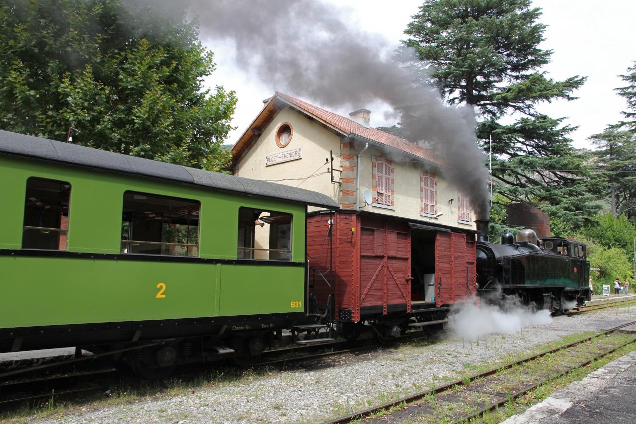 Le train des Pignes à vapeur