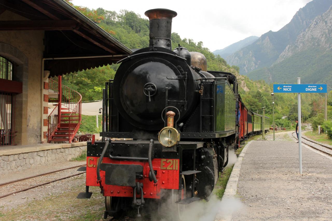 Le train des Pignes à vapeur