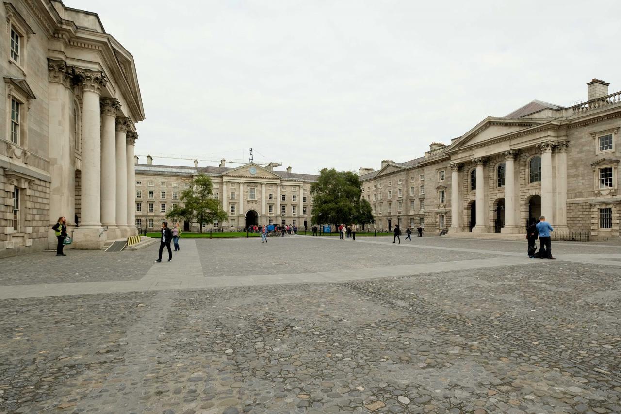 Trinity College, fondé en 1592 par la reine Élisabeth Iʳᵉ