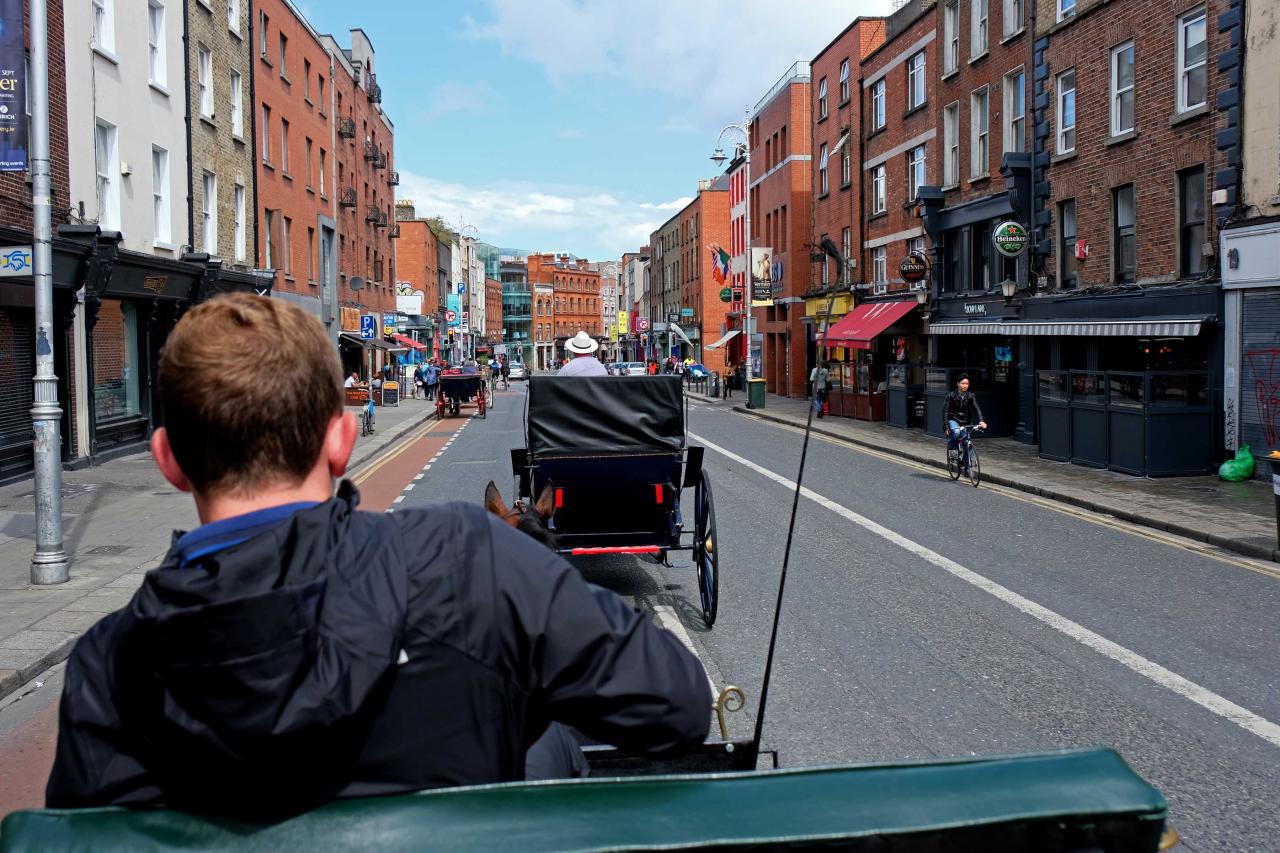 un tour de Dublin en calèche s'imposait