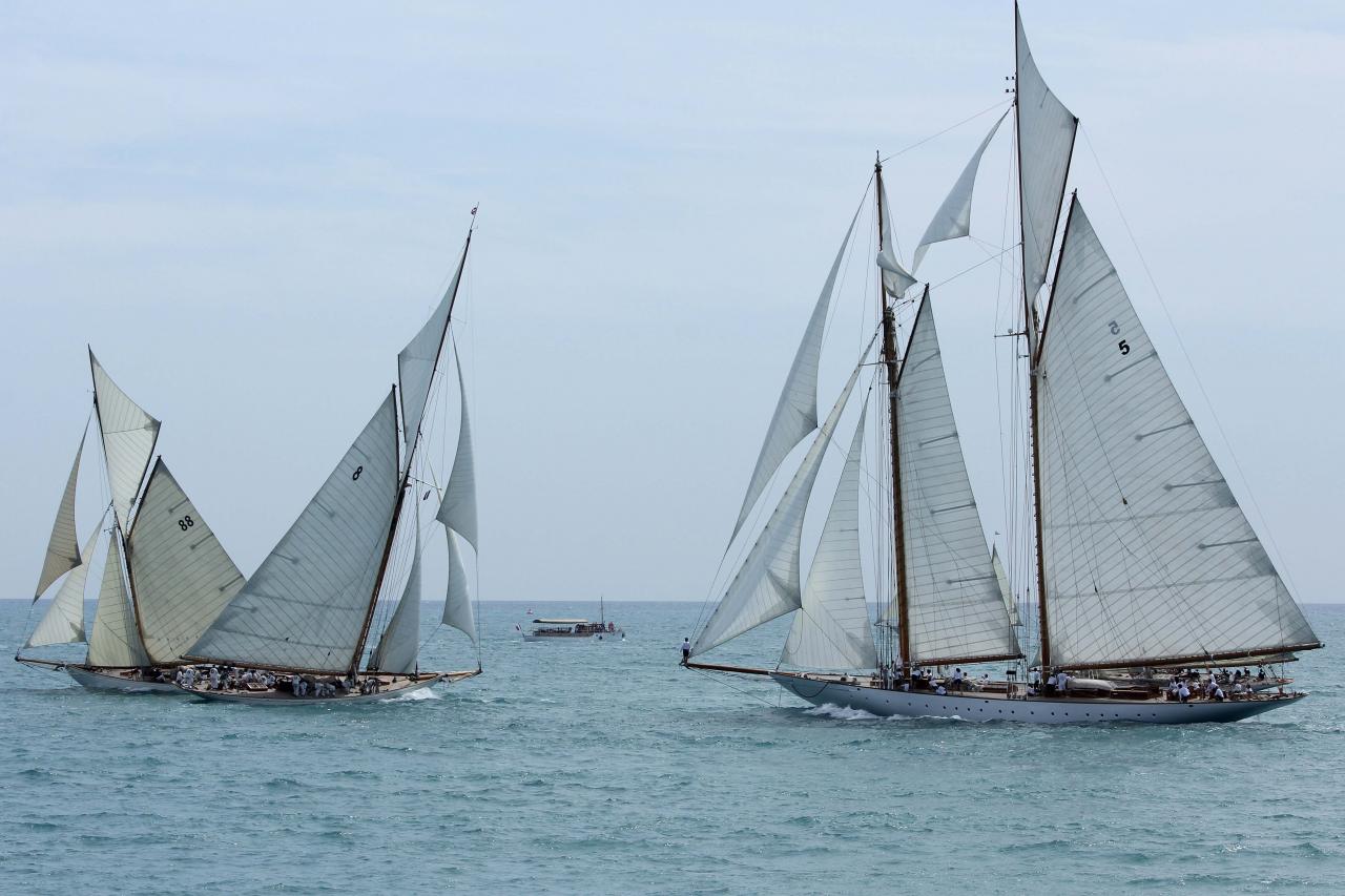 Voiles d'Antibes 2014 - départ de la régate