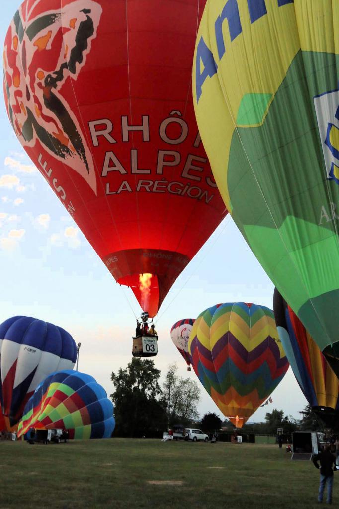 De 6h à 6h30 les ballons s'envolent mais tout va trop vite ...