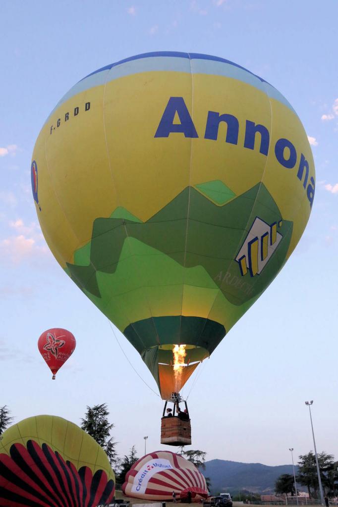 De 6h à 6h30 les ballons s'envolent mais tout va trop vite ...