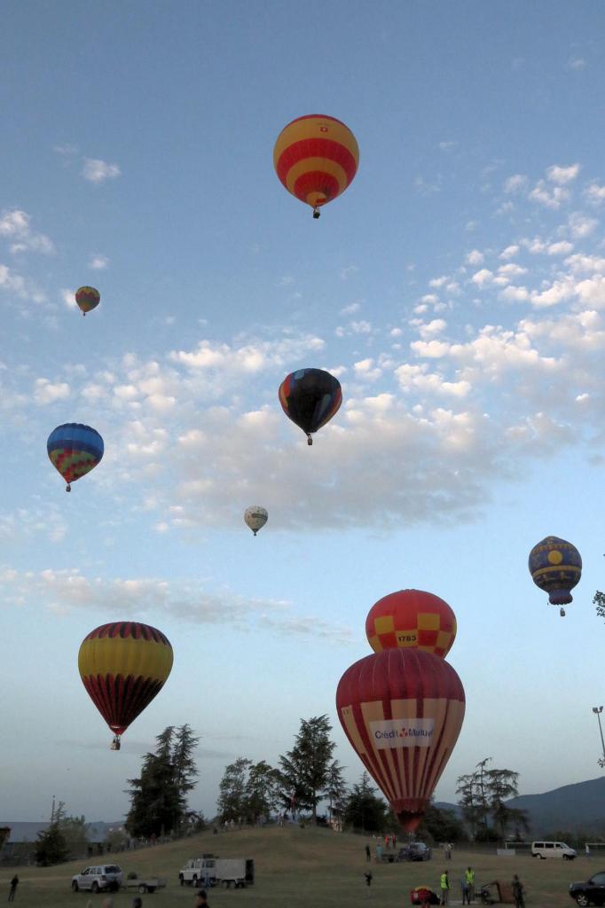 De 6h à 6h30 les ballons s'envolent mais tout va trop vite ...