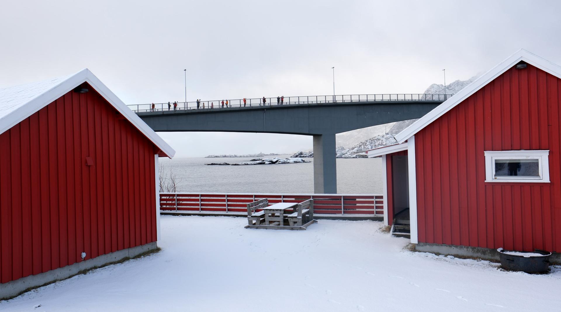Le pont emblématique d'Hamnoy