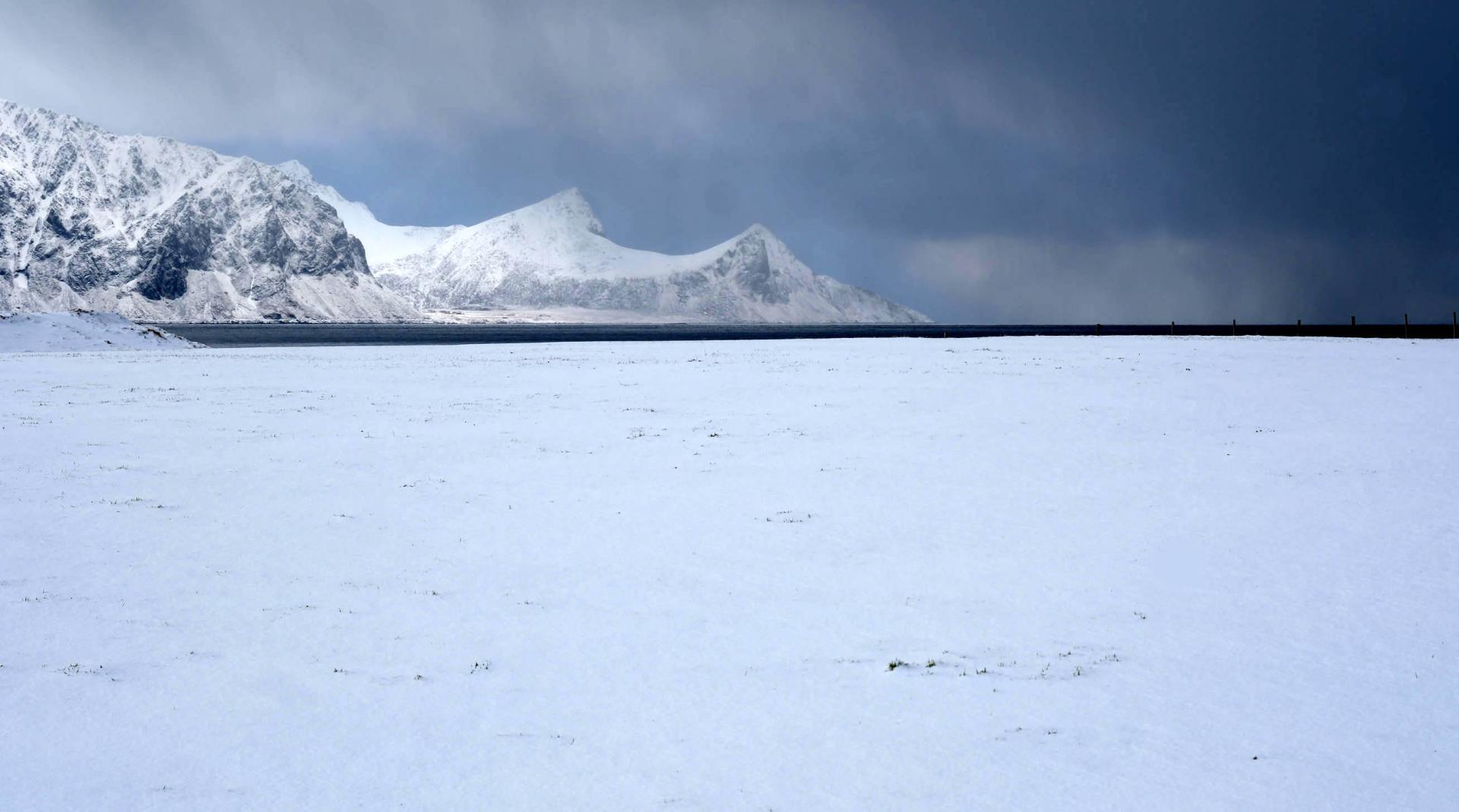 Haukland avant la neige