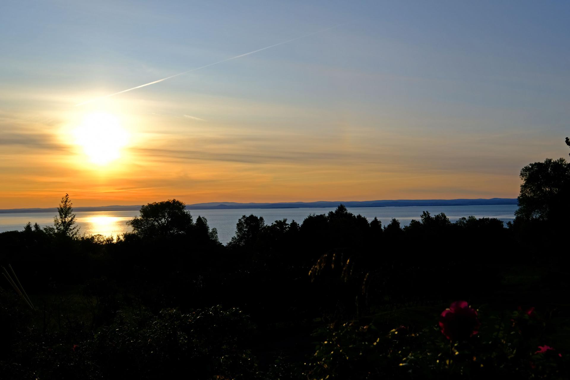 lever de soleil sur le Saint-Laurent (6h50)