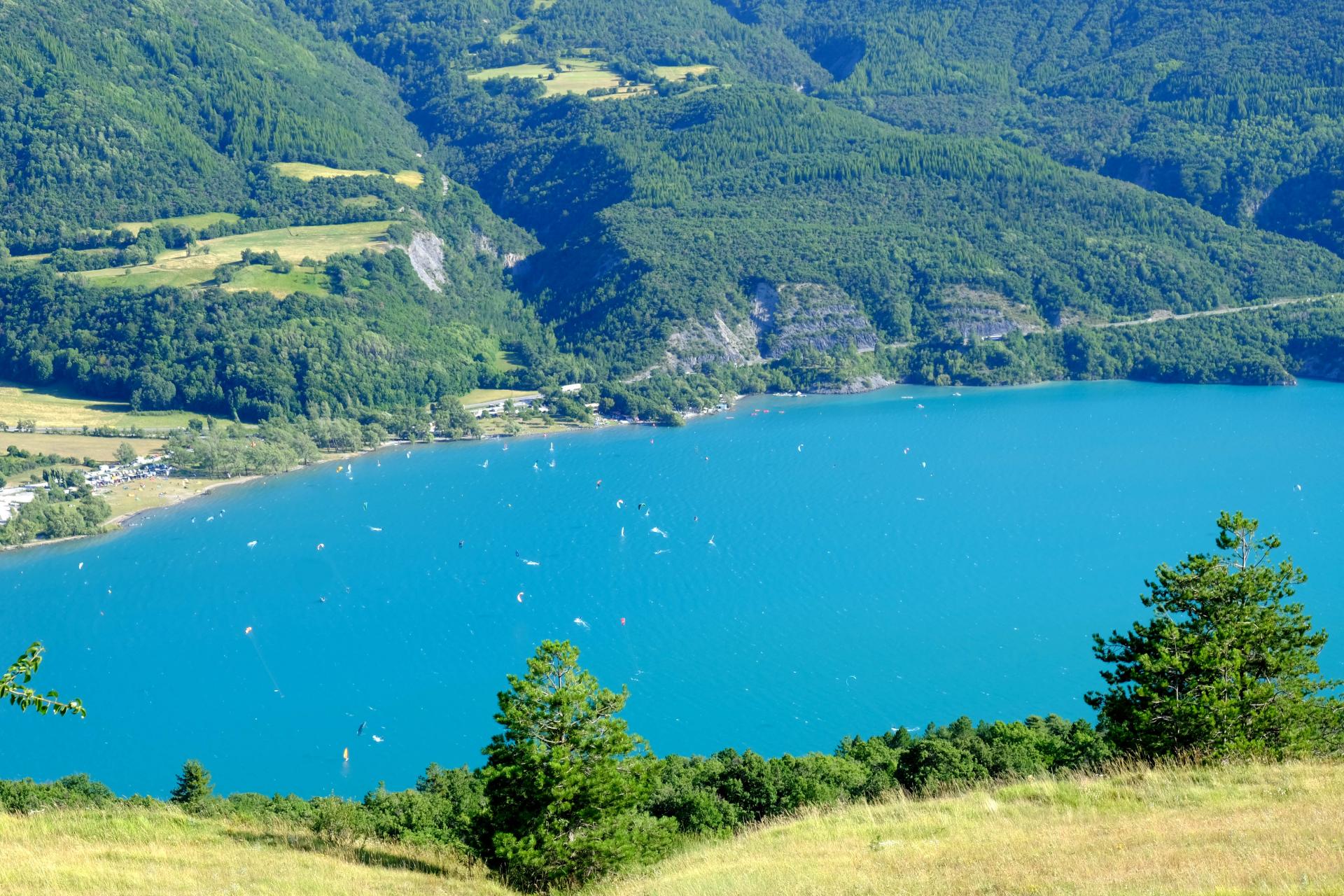 Le spot du kitesurf vu d'en haut