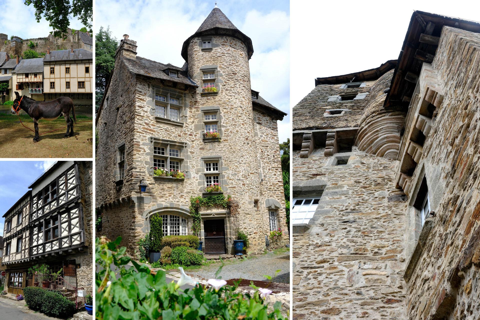 Maisons nobles à tourelles et colombages